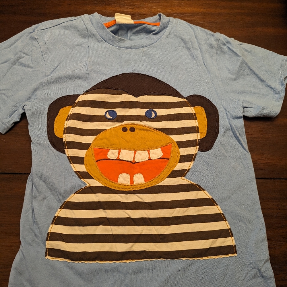 Mini Boden monkey tshirt